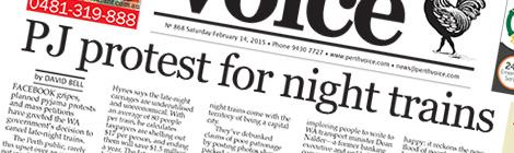 PJ protest for night&nbsp;trains