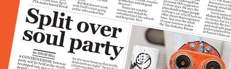 Split over soul party