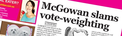 McGowan slams vote-weighting