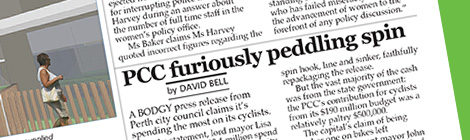 PCC furiously peddling spin