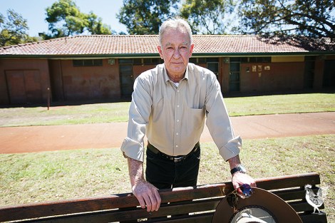 • Terry Maller says trouble’s died down at Wellington Square and there’s no need to spend half a million knocking down the toilet block. Photo by Matthew Dwyer