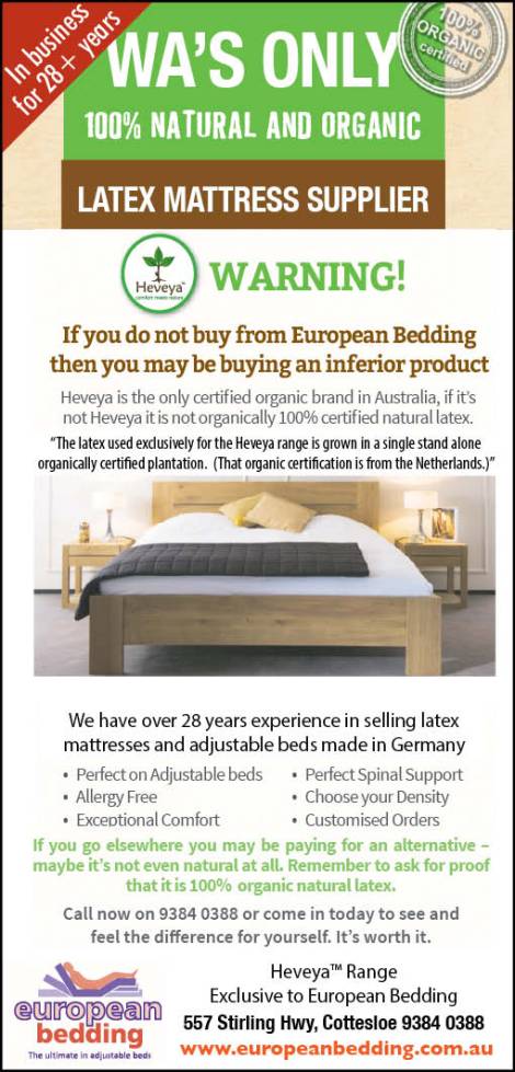 European Bedding 15x2