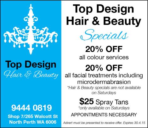 Top Design Hair & Beauty 10x3