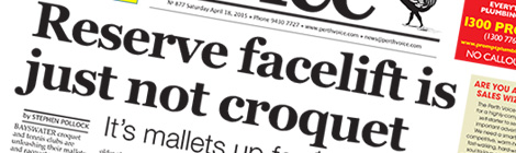 Reserve facelift is just not&nbsp;croquet