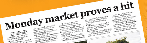 Monday market proves a hit