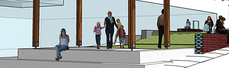 Permanent piazza a step&nbsp;closer