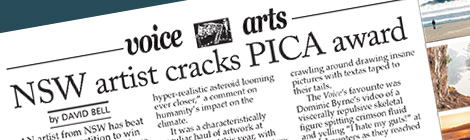 NSW artist cracks PICA&nbsp;award