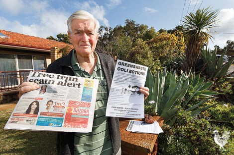 • Talbot Bashall experiences deja vu outside his Coolbinia house. Photo by Matthew Dwyer