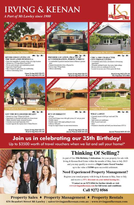 10. Irwing & Keenan 40x7