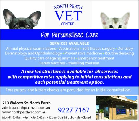 15. North Perth Vet Clinic 10x3