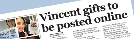 Vincent gifts to be posted&nbsp;online