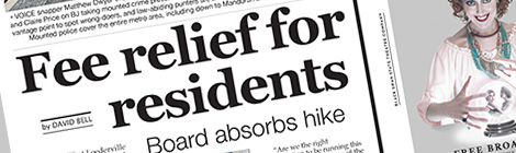 Fee relief for residents