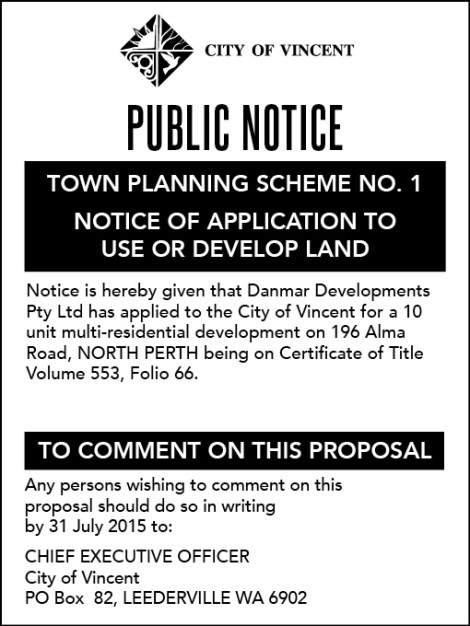 14. COV Dev App Danmar Developments 10x2