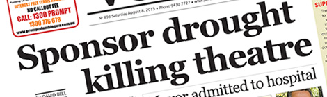 Sponsor drought killing theatre