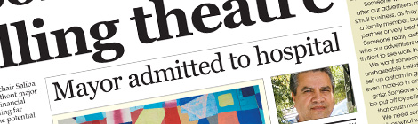 Mayor admitted to&nbsp;hospital