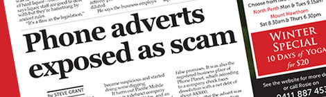 Phone adverts exposed as&nbsp;scam