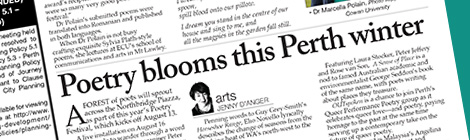 Poetry blooms this Perth&nbsp;winter