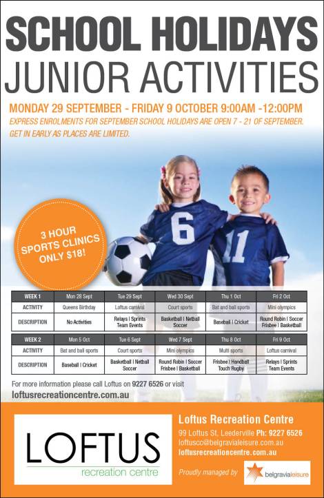 1. Loftus Rec Centre 20x3.5