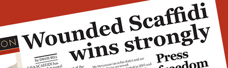 Wounded Scaffidi wins strongly