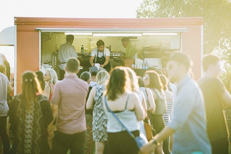 A food truck does a roaring trade in Stirling. Photo supplied