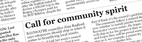 Call for community&nbsp;spirit