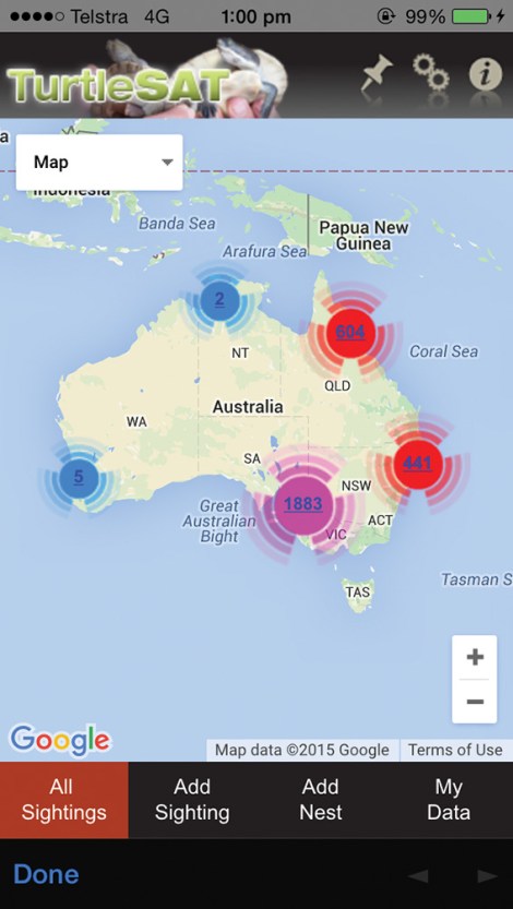 •TurtleSAT in action.