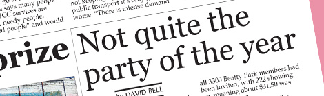 Not quite the party of the&nbsp;year