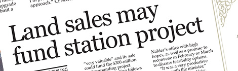 Land sales may fund station&nbsp;project