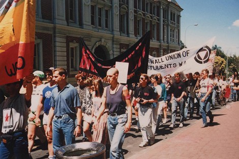 • The first Pride march, in 1990.