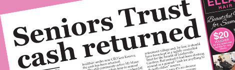 Seniors Trust cash&nbsp;returned