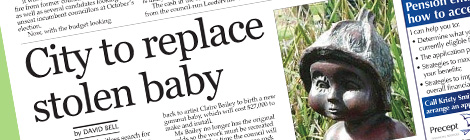 City to replace stolen baby