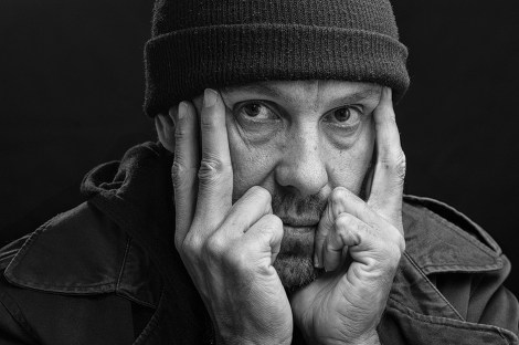 • Maitland Schnaars is Tank, in James Taylor’s Hobo at the Blue Room. Photo by Rob Fischer