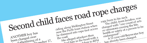 Second child faces road rope&nbsp;charges