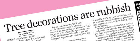 Tree decorations are rubbish