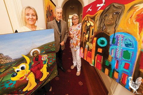 • Margaret Fane, former archbishop Barry Hickey and Jacquie Penton Skipp. Photo by Matthew Dwyer