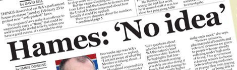 Hames: ‘No idea’