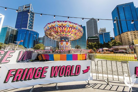 • Fringe has a new venue, Fairground, at newly opened Elizabeth Quay. Photo by Matthew Dwyer