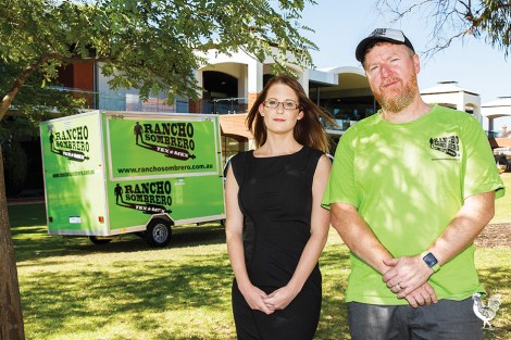 • Maylands’ Local Arts and Community Events (LACE) committee member Christina Markie and Rancho Sombrero owner Mike Thompson have shot down comments the Hawkers markets should relocate. Photo by Matthew Dwyer