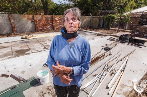 • Dawn Taylor has been stuck with a $12,000 fine over a mess she says was caused by her grand-daughter and her partner. Photo by Matthew Dwyer