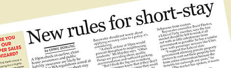 New rules for short-stay