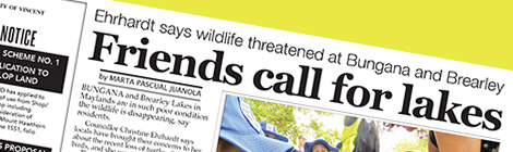 Friends call for lakes