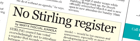 No Stirling register