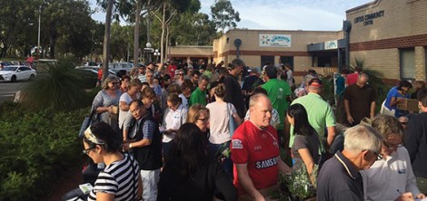 • Zeppelin tickets? iPhone 8s+ release? Line for the loo at Stereosonic? Nope, just the Vincent native plant sale. 