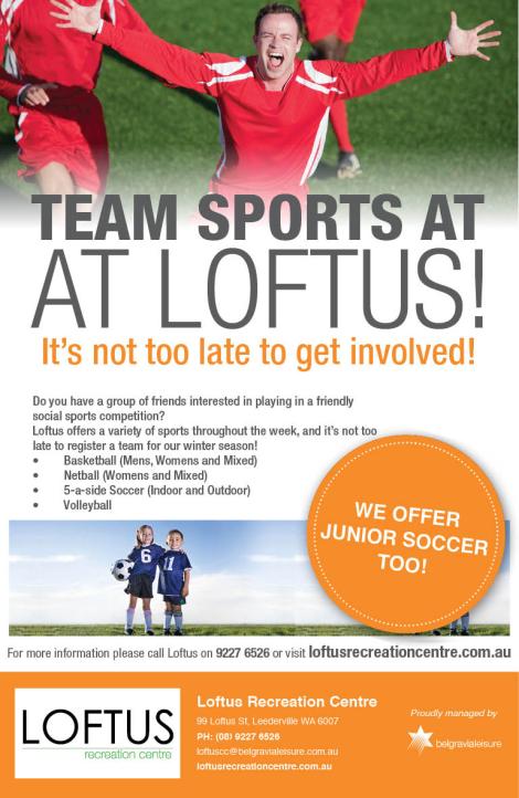 929 Loftus Rec Centre 20x3.5