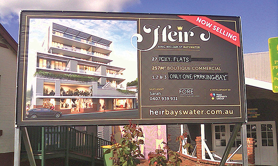 • The Heir project on King William Street has left some locals unhappy. Photo by Slim via Worst of Perth