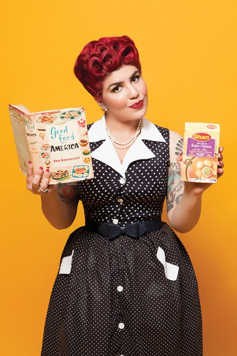 • Laila Shalimar’s hopes of fitting in by going retro didn’t quite pan out as she expected, but look at her now. Photo by David Woolley of Vintage Glamour Photography