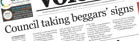 Council taking beggars’&nbsp;signs
