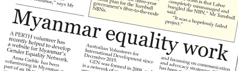 Myanmar equality work