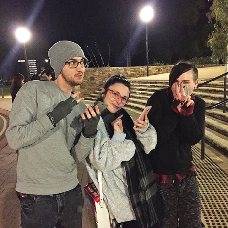• Hundreds of young Pokemon trainers like Joe, Jenni and John have been coming to Kings Park nightly, rugging up against the cold to catch rare creatures.