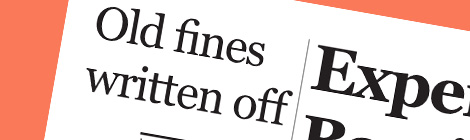 Old fines written off